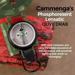 Cammenga Style 3HCS US Miltary Lensatic Waterproof Compass Replica Camping Gift