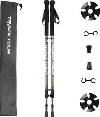 Carbon Fiber Ultra Lightweight Hiking Poles with Cork Grips 2 Pack