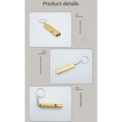Loud Noise Maker Survival Whistle Dual Tube Design Lightweight Compact