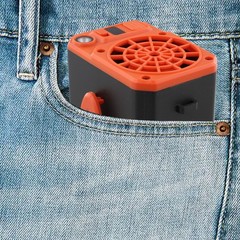 Cooling Fan Device 3 Speed Fan Camping Outdoors 2400mAh Battery Capacity