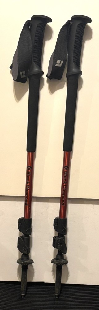 Pair Of Black Diamond Trail Hiking Poles Sticks Left And Right