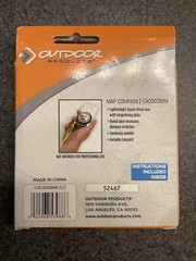 Map Pocket Compass & Ruler & Lanyard for Survival Kits