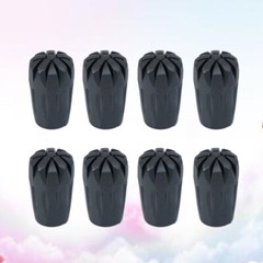 8 Pcs Trekking Cane Protector Walking Stick Tip End Trekking Pole Caps Ends