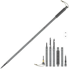 Multifunctional folding trekking pole mountain climbing, camping aluminum alloy