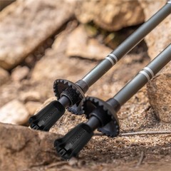 Black Trekking Pole Tips Replacement Hiking Walking Stick Tips Poles Rubber