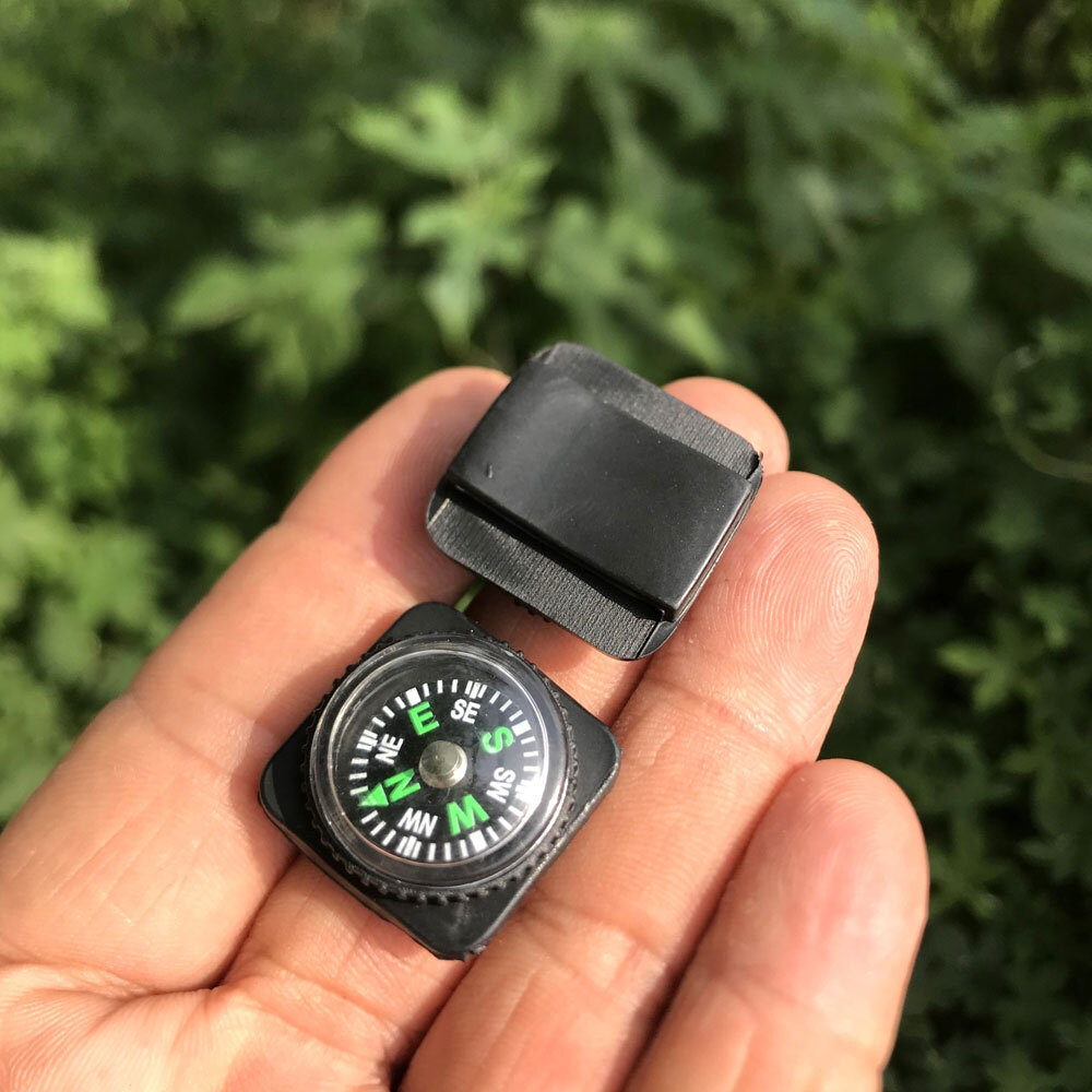 4x Mini Compass For Bracelet Bag Paracord Strap Watch Mount Survival Navigation