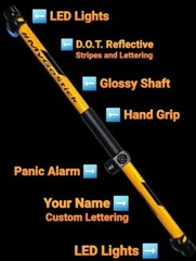 #MyGoStick 30″ for Neighborhood Walkers Walking Stick Staff Baton Lights