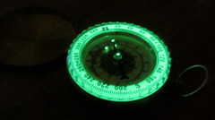Waterproof Luminous Compass Camping Hiking Brass Compass Portable Compass