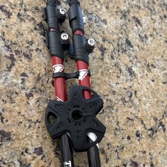 TrailBuddy Aluminum Cork Trekking Poles, Adjustable, Lever Lock, Set of 2
