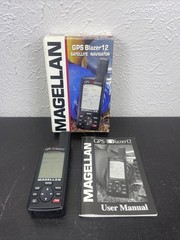 Magellan GPS Blazer 12 Satellite Navigator With Manual Outdoors Hiking Tested