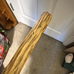 Handcrafted 45” TallWooden Walking Stick Hiking Cane Brown for Dirt Gravel