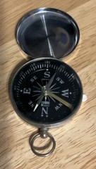 Flip Lid Compass Pendant – 1 3/4″
