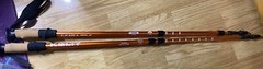 Kelty Metallic Orange Walking Stick Anti Shock System W/ Wrist Strap & Tip Cover