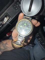 Lensatic Engineer Compass Vintage Early 1960s Navigation Tool