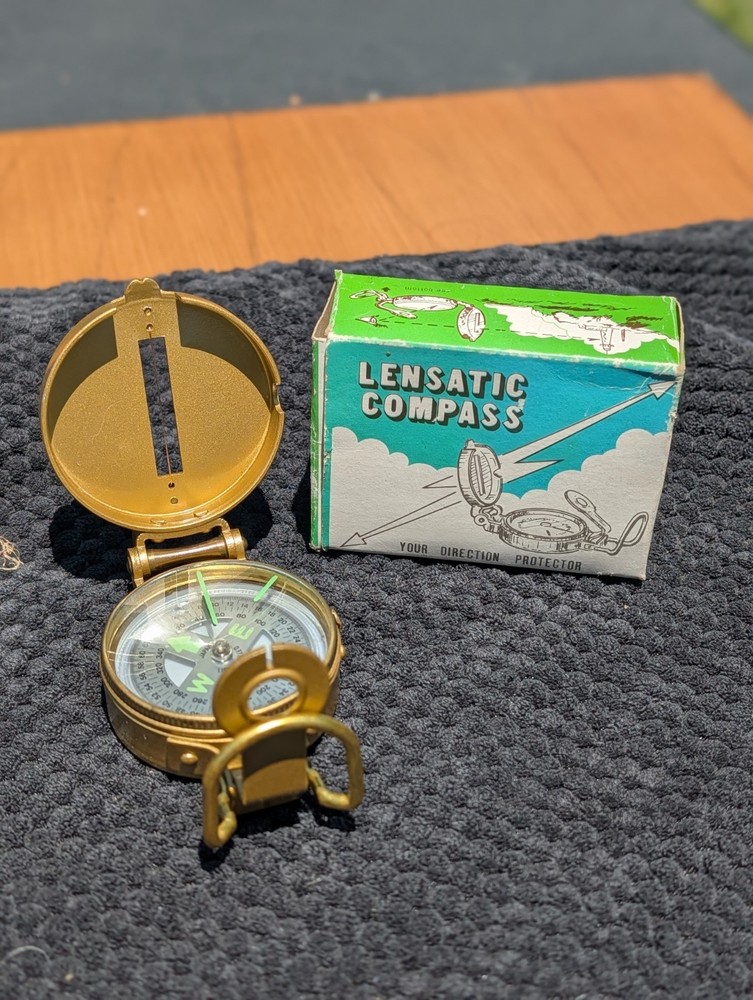Lensatic Compass Vintage Japanese Made – Model 14-829 Japan 103