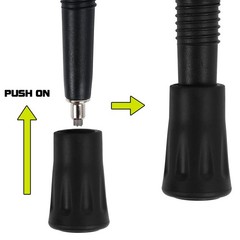 Trekking Pole Rubber Tips Protectors,Hiking Pole Tips Accessories for Most St…