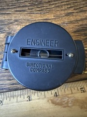 Vintage Brass Ring Engineer Directional Compass Quality Japan TC Works Great