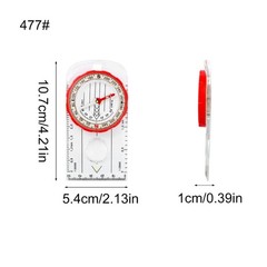 Backpacking Baseplate Map Compasses with Scale Orienteering Base Plate Compasses