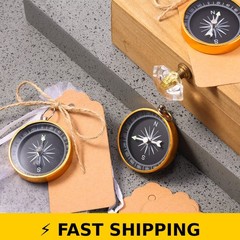 TaoBary 60 Pcs Mini Compasses Party Favors Set for Weddings & Travel