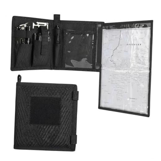 Map Case, Military Map Protector, Water-Resistant Map Pouch Holder for Black