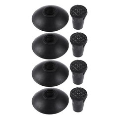 4 Pairs Rubber Tips Set Replacement for Trekking Poles Heavy Duty Walking Covers