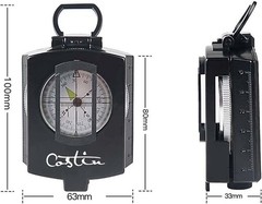 Military Waterproof Compass – High Accuracy with Map Measurer & Luminous Design