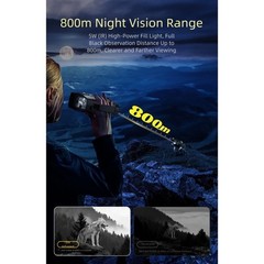 Portable HD Digital Telescope 48MP Full Color Low Light Level 800M Range for