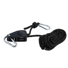 6pcs Outdoor Pulley Regulators Kit with Metal Alloy Pulleys Reflective Rope