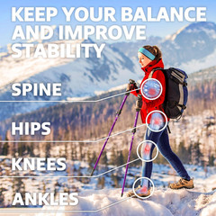 Hiking Poles Collapsible Trekking Poles – Aluminum Alloy 7075 Walking Sticks for
