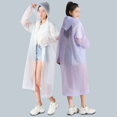 Reusable Thickened EVA Raincoat Waterproof Portable Extra Long Coverage