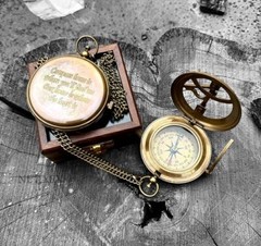 Engraved Compass, Personalized Compass, Graduation, Wedding, Groomsmen Gift
