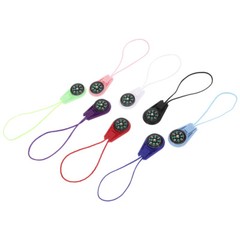 20 Pcs Compass Survival for Camping Lanyard Slider (mixed Colors) 20pcs Compact