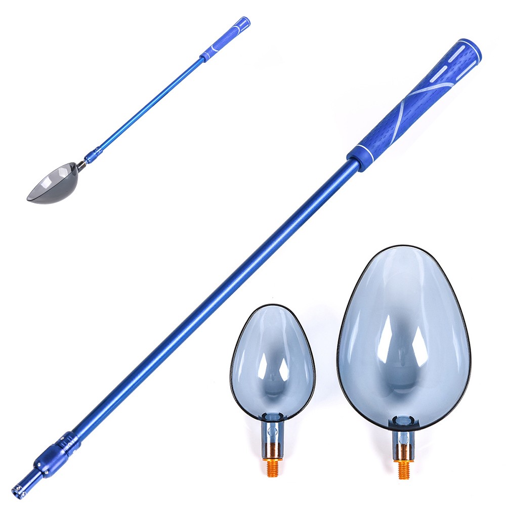 55 – 95cm Telescopic Aluminum Baiting Throwing Stick Handle With 2 Baiting CANM