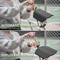 Ta-Da Chair, Portable Trekking Hiking Pole, Folding Walking Stick with Seat, …