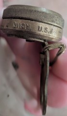Vintage Brass Compass Pin On Style, Marble’s Gladstone Michigan USA