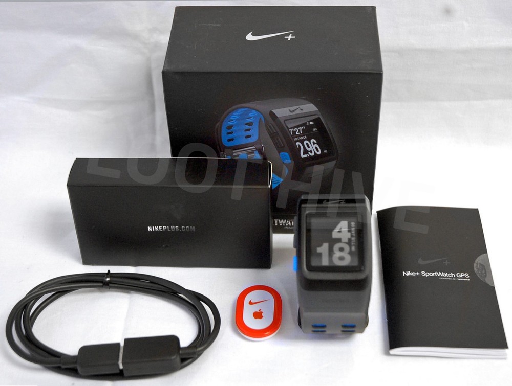 NEW Nike+ Plus Foot Sensor Pod GPS Sport Watch Blue/Anthracite TomTom Running