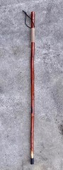 47.5”- Hand Carved -compass End- Hiking Stick – Walking Cane – Grip Wrapped-tip