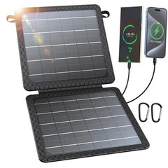 Portable Solar Charger (5V/2A Max), Small Foldable Solar Panel with USB-C 10W