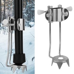 Durable Stainless Steel Ice Cane Tip Attachment Anti Slip Crampons for Outdoor