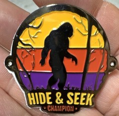 Hide And Seek Sunse Bigfoot Believe Sasquatch Hiking Staff Stick Medallion NEW