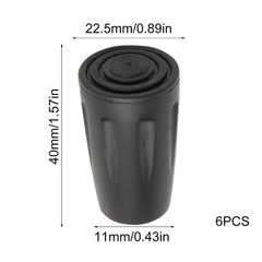 Hikings End Crutch Tip Head Protectors Walking Replaceable Tip Set