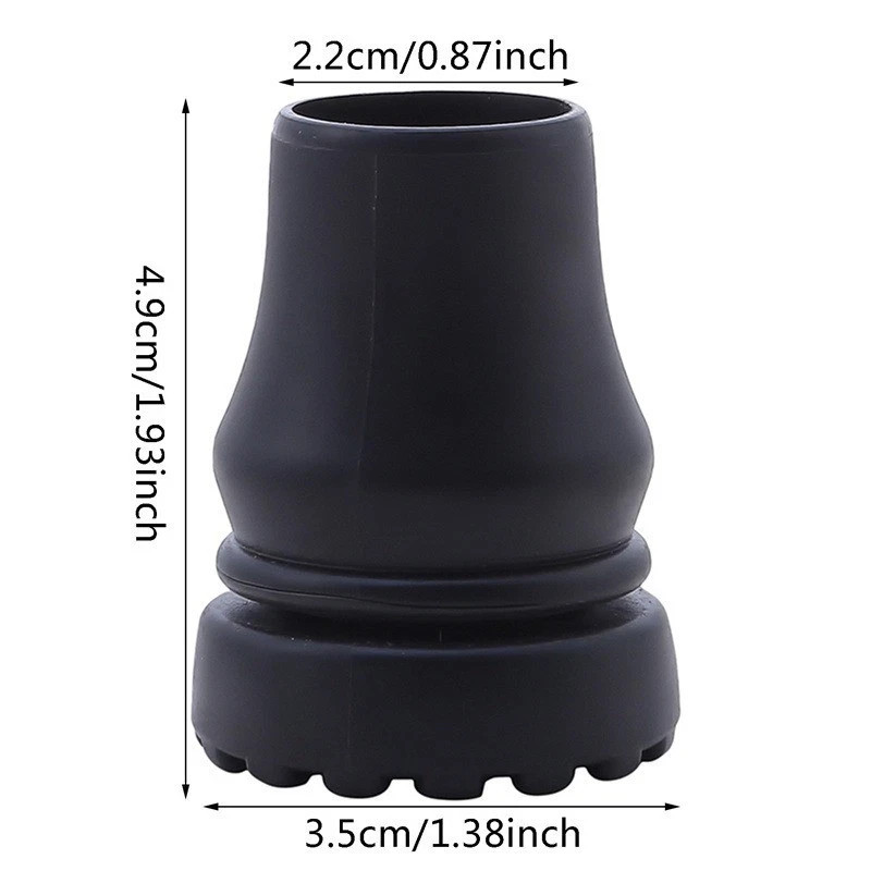 Anti-Slip Walking Stick Crutch Cane Rubber Tip Pad Cover 16-22mm Hiking