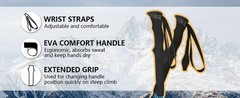 Collapsible Trekking Poles for Hiking – Lightweight Folding Walking Sticks for
