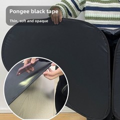 Black Indoor Sunshade for Desk 157 x 80 cm Rubber Fabric Light Blocking Design