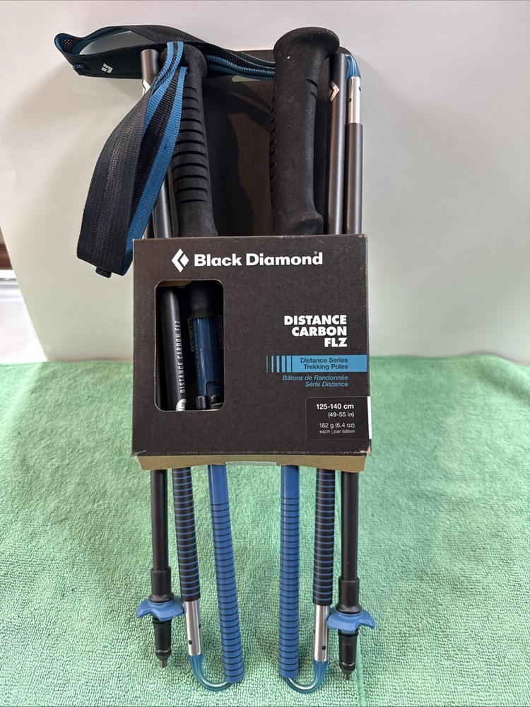 NEW BLACK DIAMOND Distance Carbon FLZ Poles – 140 – Desert Sky
