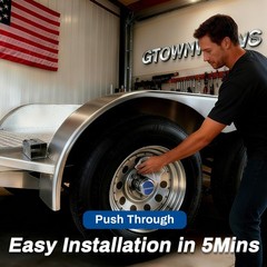 4PCS 3.19in Stainless Steel Trailer Wheel Center Caps for Truck RV SUV Wheels…
