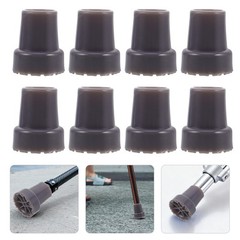 12Pcs Rubber Cane Tips for Walking Sticks Grey Non Slip Replacement Ends