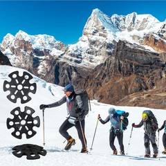 4Pcs Trekking Poles Tips Hiking Accessories – Cane for Walking Black