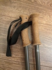 Komperdell Hiking Poles Green Rambler Cork, NEW with invoice