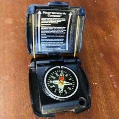 Vintage Normark Pocket Compass Made in Finland Liquid Filled Compass – Mint